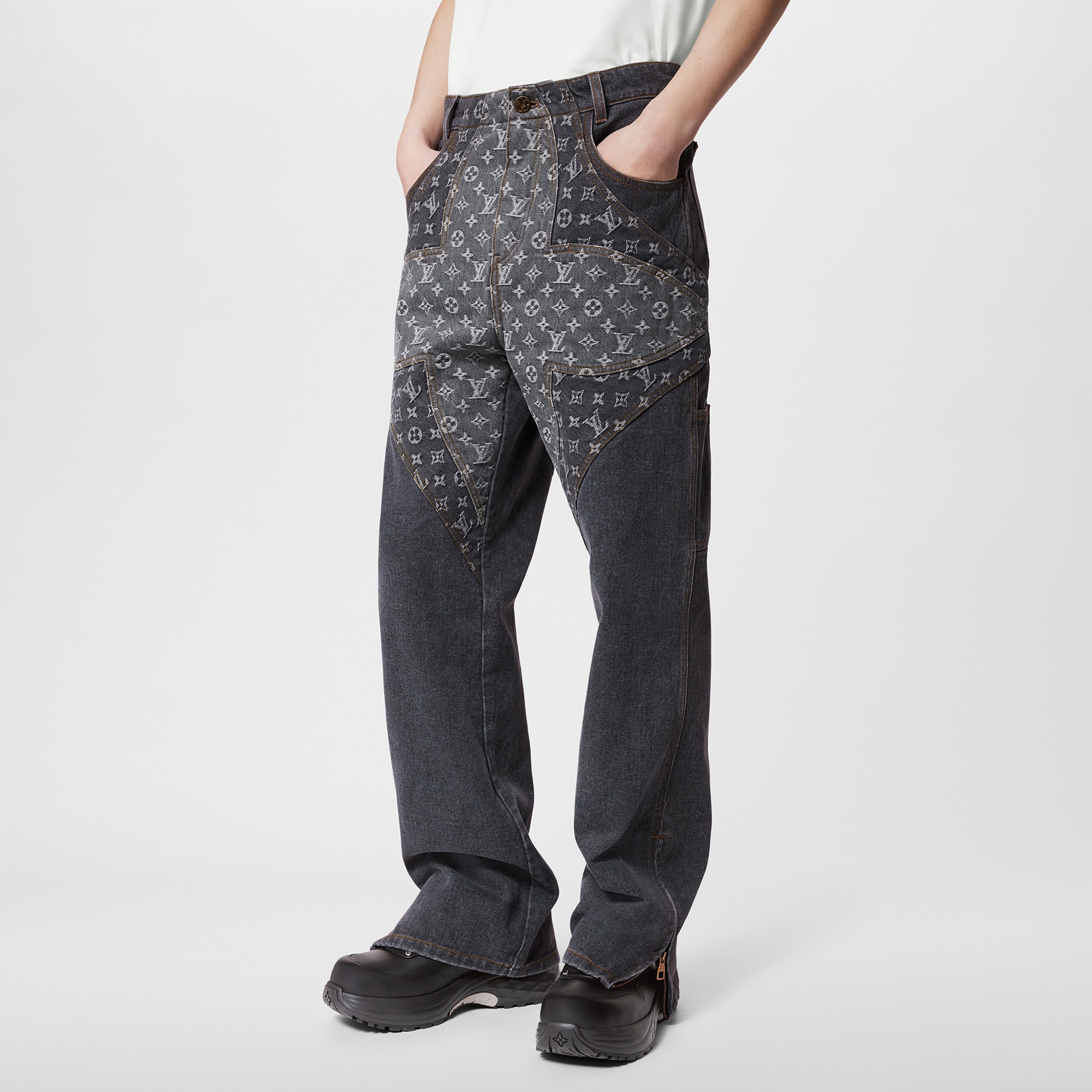 Monogram Flower Denim Pants - Men - Ready-to-Wear | LOUIS VUITTON ®